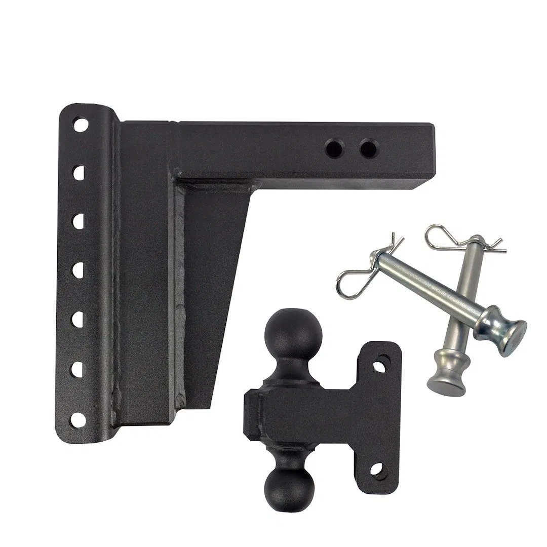 ED258 – BULLETPROOF Trailer Hitch Ball Mount, For 2-1/2 Inch Receiver Lockable (Lock Sold Separate) 36000 Pound Gross...